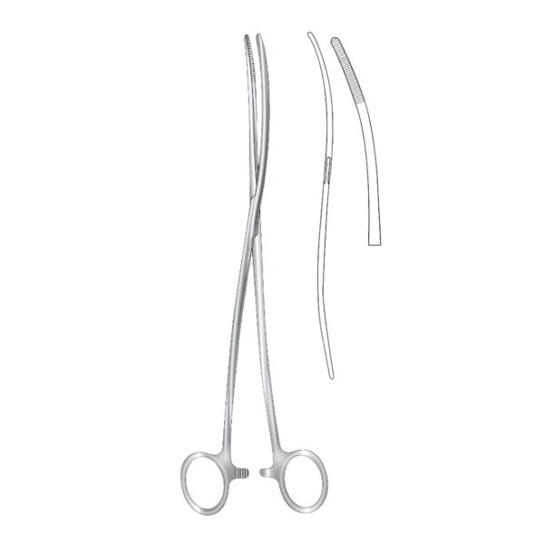 BOZEMANN, Swab Forceps, S-Shape, 26cm