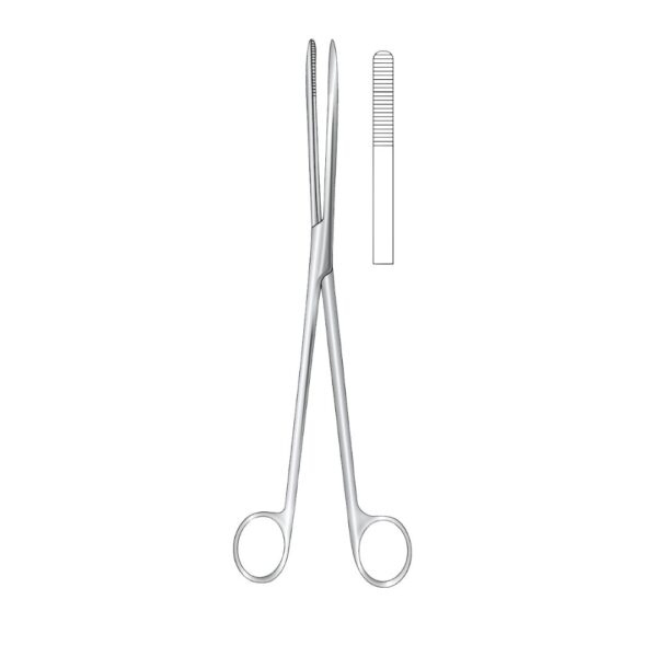 BOZEMANN, Swab Forceps, Straight, 26cm